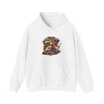 Racing Hoodie Unisex - "Race to Win" Vintage Go-Kart Graphic Hooded Sweatshirt