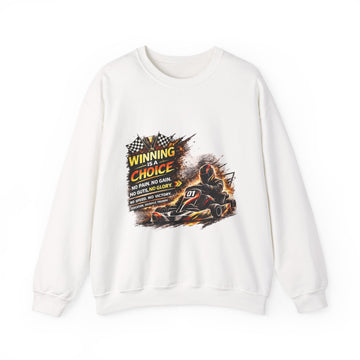Racing Go-Kart Unisex'Winning Is a Choice' Crewneck Sweatshirt