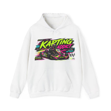 Karting Addict Hoodie — Neon Go-Kart Racing Pullover