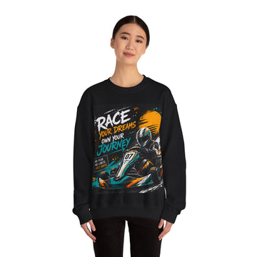 Racer Graphic Unisex Crewneck Sweatshirt — 