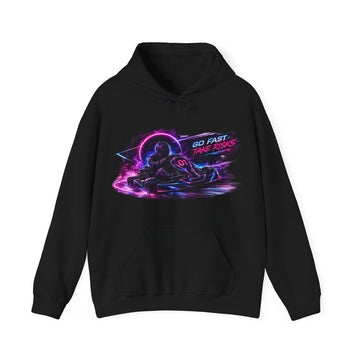 Hoodie - Retro Neon Go Fast Take Risks Racing Design