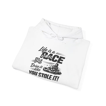 Retro Neon Kart Racing Hoodie — '24' Arcade Style Pullover