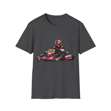 Go-Kart Racing Unisex T-Shirt — Red Kart Racer Graphic Tee