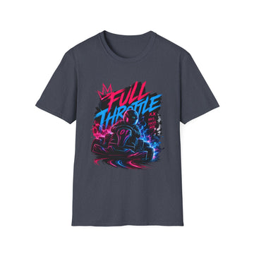 Full Throttle Racing Unisex T-Shirt — Neon Karting Gamer Tee