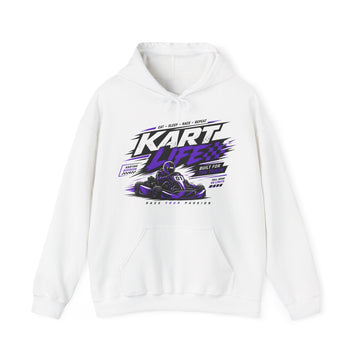 Kart Life Racing Hoodie — Retro Go-Kart Graphic Sweatshirt for Motorsports Fans