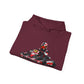 Go-Kart Racing Hoodie — Red Kart Driver Graphic Sweatshirt