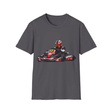 Go-Kart Racing Unisex T-Shirt — Red Kart Racer Graphic Tee