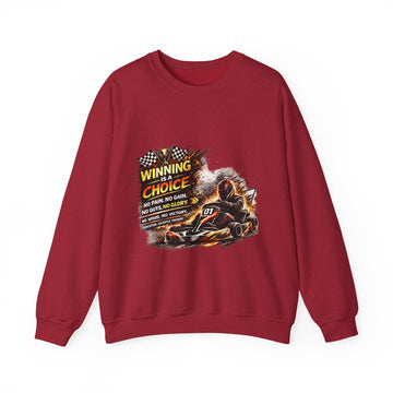 Racing Go-Kart Unisex'Winning Is a Choice' Crewneck Sweatshirt