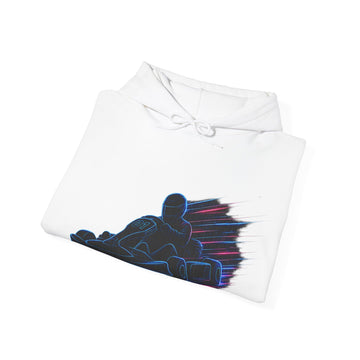 Racing Kart Hoodie Unisex – Neon Drift Go-Kart Silhouette Pullover