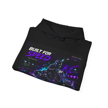 Built for Speed Racing Hoodie — Retro Neon Karting Pullover