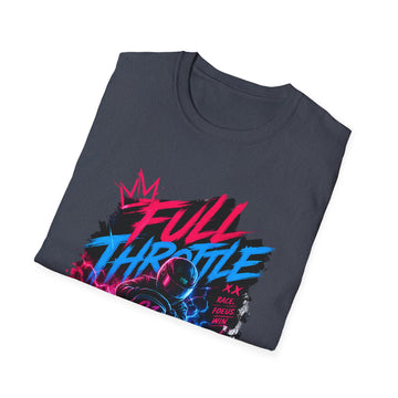 Full Throttle Racing Unisex T-Shirt — Neon Karting Gamer Tee