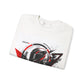 Crewneck Sweatshirt Unisex — "Built for Speed" Racing Helmet Graphic