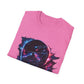 Race or Die Retro Racer Unisex T-Shirt — Neon Helmet Motorsport Graphic Tee