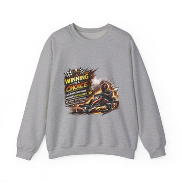 Racing Go-Kart Unisex'Winning Is a Choice' Crewneck Sweatshirt