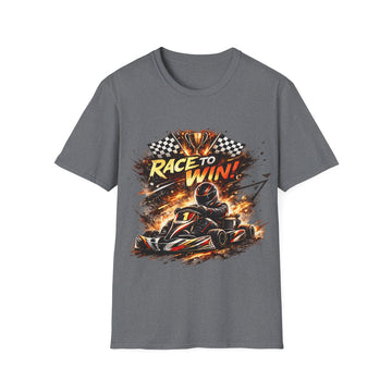 Race to Win! Unisex Go-Kart Racing T-Shirt – Motorsport Tee for Drivers & Fans