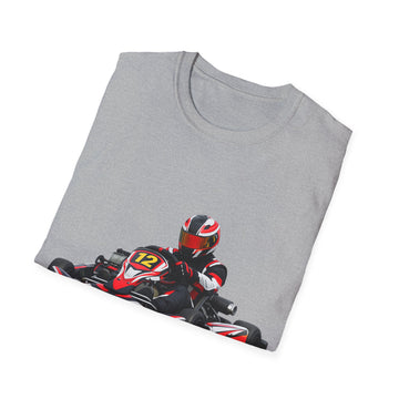 Go-Kart Racing Unisex T-Shirt — Red Kart Racer Graphic Tee