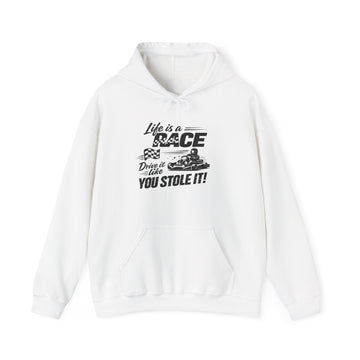 Retro Neon Kart Racing Hoodie — '24' Arcade Style Pullover