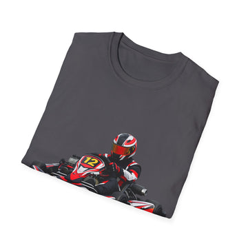 Go-Kart Racing Unisex T-Shirt — Red Kart Racer Graphic Tee