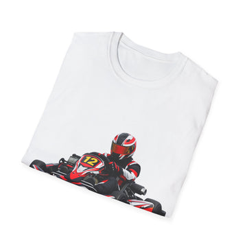 Go-Kart Racing Unisex T-Shirt — Red Kart Racer Graphic Tee