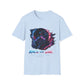 Race or Die Retro Racer Unisex T-Shirt — Neon Helmet Motorsport Graphic Tee