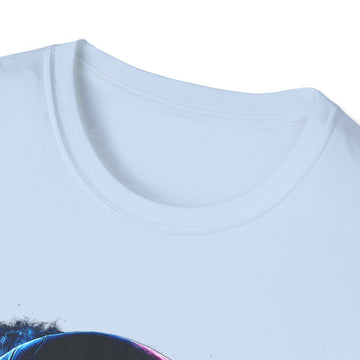 Race or Die Retro Racer Unisex T-Shirt — Neon Helmet Motorsport Graphic Tee