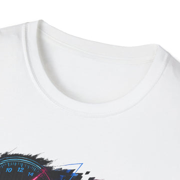 Racer Graphic Unisex T-Shirt — “Eat Sleep Race Repeat” Neon Go-Kart Motorsport Tee