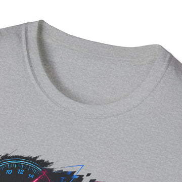 Racer Graphic Unisex T-Shirt — “Eat Sleep Race Repeat” Neon Go-Kart Motorsport Tee