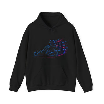 Racing Kart Hoodie Unisex – Neon Drift Go-Kart Silhouette Pullover