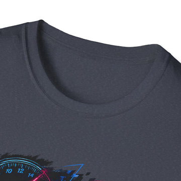 Racer Graphic Unisex T-Shirt — “Eat Sleep Race Repeat” Neon Go-Kart Motorsport Tee