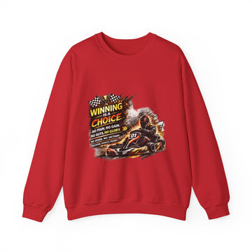 Racing Go-Kart Unisex'Winning Is a Choice' Crewneck Sweatshirt
