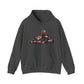 Go-Kart Racing Hoodie — Red Kart Driver Graphic Sweatshirt