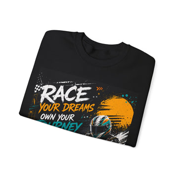 Racer Graphic Unisex Crewneck Sweatshirt — 