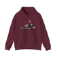 Go-Kart Racing Hoodie — Red Kart Driver Graphic Sweatshirt