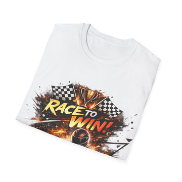Race to Win! Unisex Go-Kart Racing T-Shirt – Motorsport Tee for Drivers & Fans