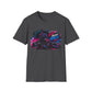 Racer Graphic Unisex T-Shirt — “Eat Sleep Race Repeat” Neon Go-Kart Motorsport Tee