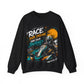 Racer Graphic Unisex Crewneck Sweatshirt — "Race Your Dreams, Own Your Journey"