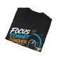 Racing T-Shirt Unisex — "Focus Commit Conquer" Kart Driver Graphic Tee
