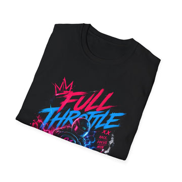 Full Throttle Racing Unisex T-Shirt — Neon Karting Gamer Tee