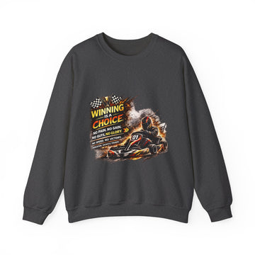 Racing Go-Kart Unisex'Winning Is a Choice' Crewneck Sweatshirt