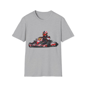 Go-Kart Racing Unisex T-Shirt — Red Kart Racer Graphic Tee