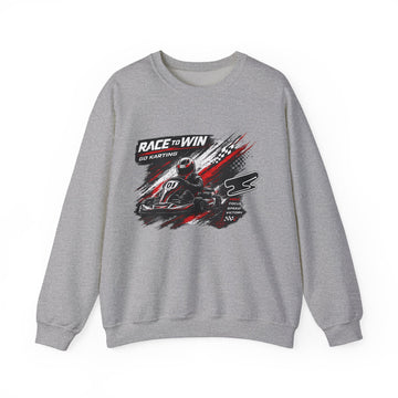 Racing Crewneck Unisex Sweatshirt – 'Race to Win' Go-Kart Graphic