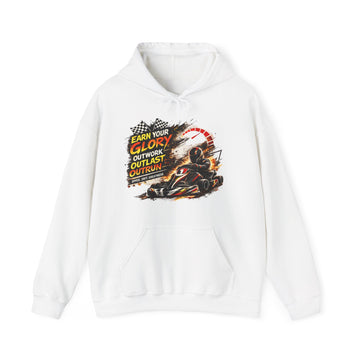 Racing Hoodie Unisex - "Earn Your Glory" Go-Kart Graphic Sweatshirt