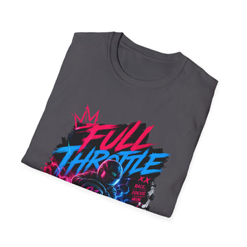 Full Throttle Racing Unisex T-Shirt — Neon Karting Gamer Tee