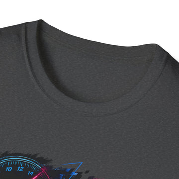 Racer Graphic Unisex T-Shirt — “Eat Sleep Race Repeat” Neon Go-Kart Motorsport Tee
