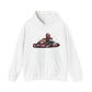 Go-Kart Racing Hoodie — Red Kart Driver Graphic Sweatshirt