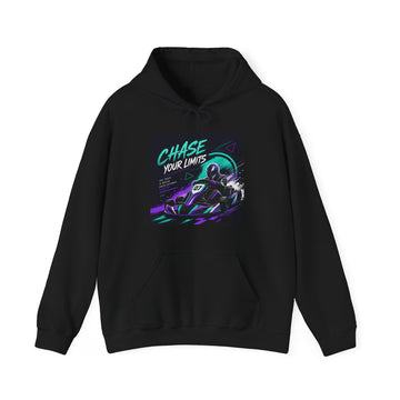 Unisex Hoodie — "Chase Your Limits" Racing Kart Graphic Pullover