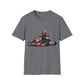 Go-Kart Racing Unisex T-Shirt — Red Kart Racer Graphic Tee