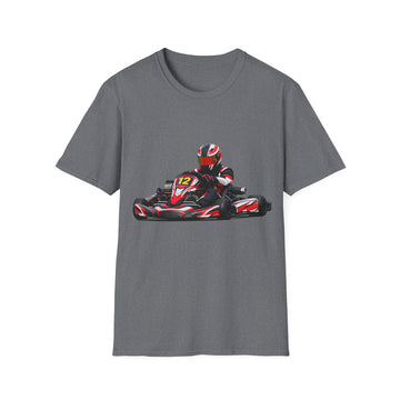 Go-Kart Racing Unisex T-Shirt — Red Kart Racer Graphic Tee