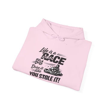 Retro Neon Kart Racing Hoodie — '24' Arcade Style Pullover