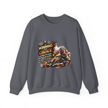 Racing Go-Kart Unisex'Winning Is a Choice' Crewneck Sweatshirt